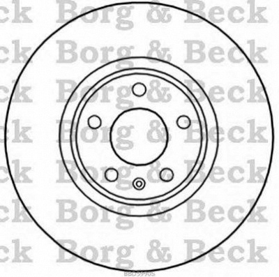 BORG & BECK bbd5990s -  Тормозной диск